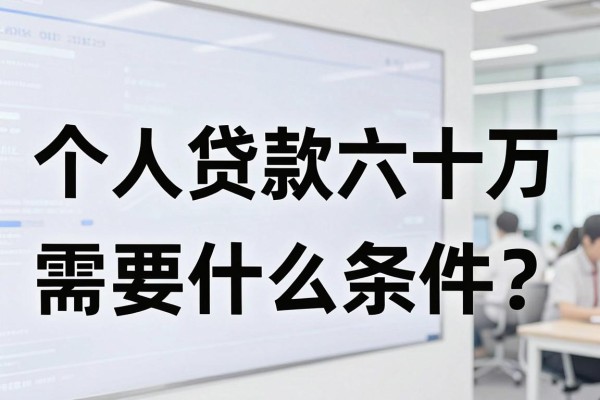 个人贷款六十万需要什么条件？个人贷款六十万怎么贷容易通过