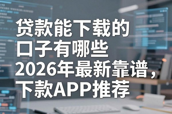 贷款能下载的口子有哪些，2026年最新靠谱下款APP推荐