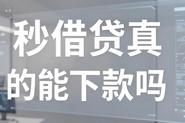 秒借贷真的能下款吗，秒借贷审核通过多久到账？
