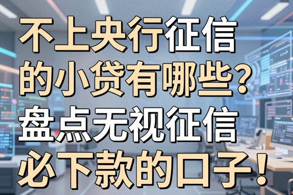 不上央行征信的小贷有哪些？盘点无视征信必下款的口子