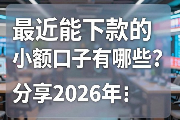 最近能下款的小额口子有哪些?分享2026年最新容易下款的网贷平台