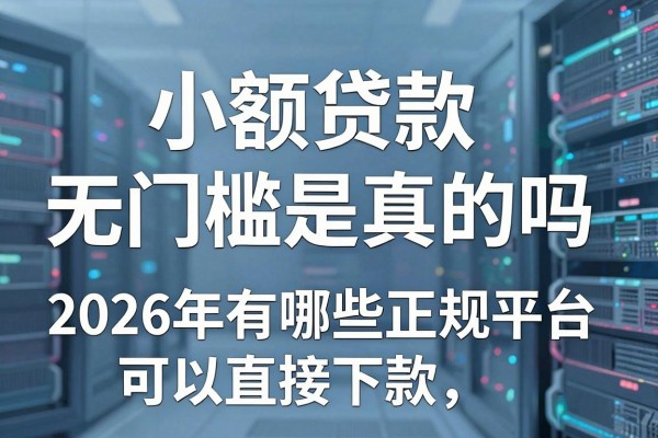 小额贷款无门槛是真的吗，2026年有哪些正规平台可以直接下款