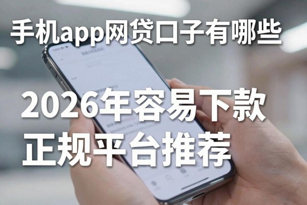 手机app网贷口子有哪些,2026年容易下款的正规平台推荐