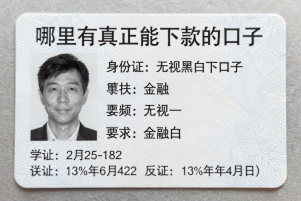 身份证无视黑白下口子,哪里有真正能下款的口子?