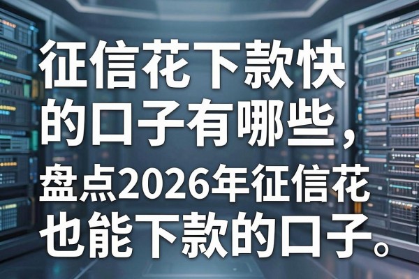 征信花下款快的口子有哪些，盘点2026年征信花也能下款的口子