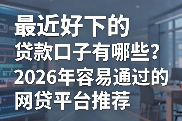最近好下的贷款口子有哪些?2026年容易通过的网贷平台推荐