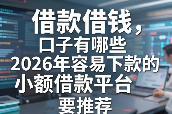 借款借钱口子有哪些，2026年容易下款的小额借款平台推荐