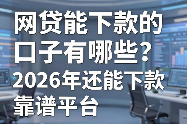 网贷能下款的口子有哪些?2026年还能下款的靠谱平台推荐