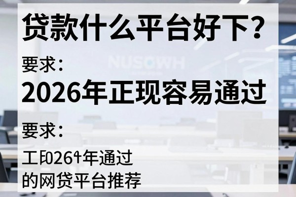 贷款什么平台好下？2026年正规容易通过的网贷平台推荐