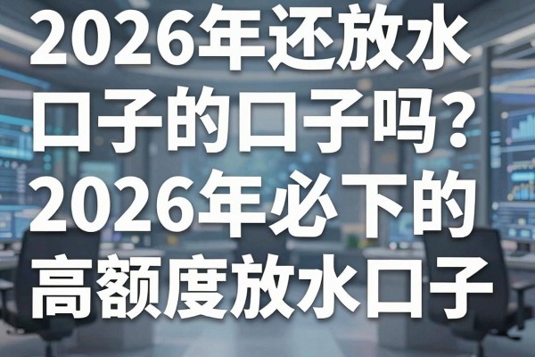 2026年还放水的口子吗？盘点2026年必下的高额度放水口子