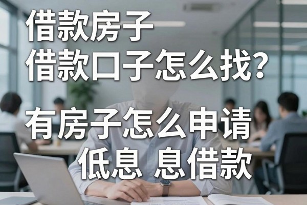 借款房子借款口子怎么找？有房子怎么申请低息借款？
