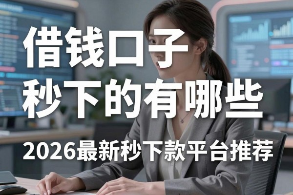 借钱口子秒下的有哪些，2026最新秒下款平台推荐