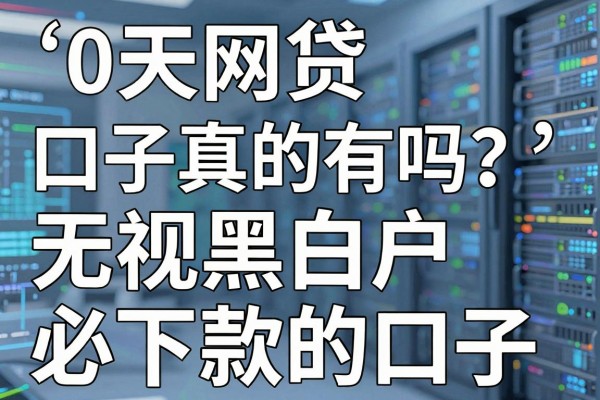0天网贷口子真的有吗?盘点无视黑白户必下款的口子