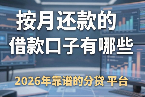 按月还款的借款口子有哪些,2026年靠谱的分期贷款平台推荐