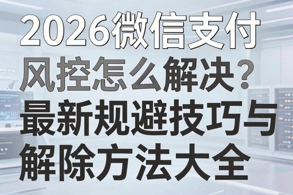 2026微信支付风控怎么解决?最新规避技巧与解除方法大全