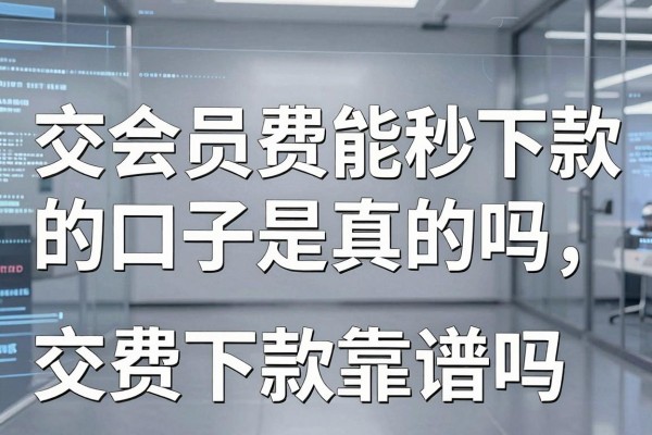 交会员费能秒下款的口子是真的吗,交费下款靠谱吗