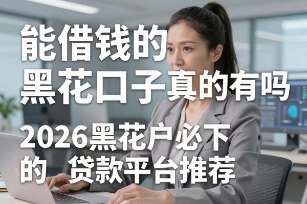 能借钱的黑花口子真的有吗，2026黑花户必下的贷款平台推荐