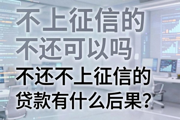 不上征信的不还可以吗，不还不上征信的贷款有什么后果