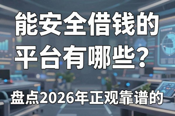 能安全借钱的平台有哪些？盘点2026年正规靠谱的借款平台