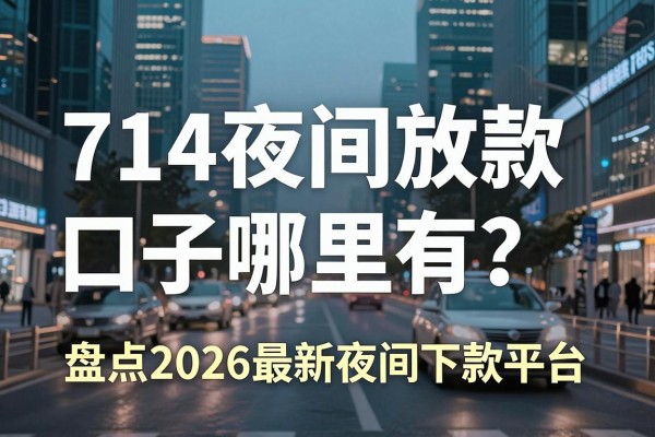 714夜间放款口子哪里有?盘点2026最新夜间下款平台