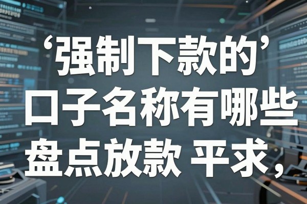 强制下款的口子名称有哪些，盘点那些强制放款的平台