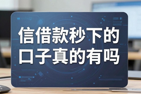 信用卡借款秒下的口子真的有吗,哪里能找到靠谱的秒批渠道