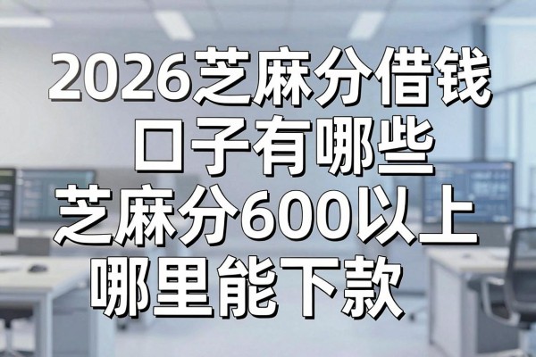 2026芝麻分借钱口子有哪些，芝麻分600以上哪里能下款