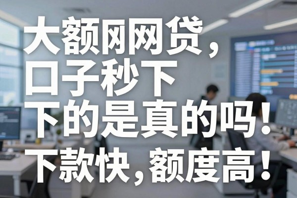 大额网贷口子秒下的是真的吗，哪个平台下款快额度高