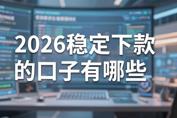 2026稳定下款的口子有哪些，2026年最靠谱的贷款平台推荐