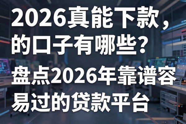 2026真正能下款的口子有哪些?盘点2026年靠谱容易通过的贷款平台