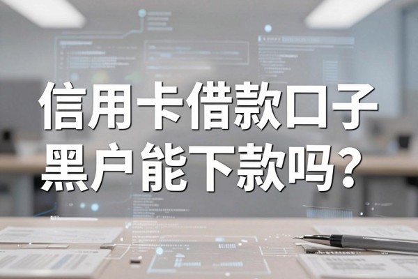 信用卡借款口子黑户能下款吗？揭秘黑户必下的借款渠道