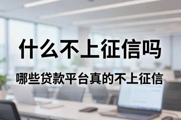 什么不上征信吗,哪些贷款平台真的不上征信