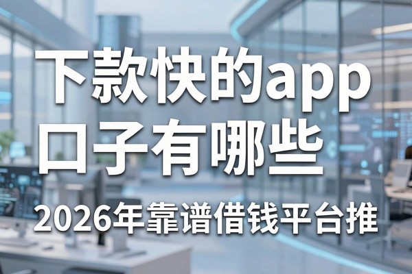 下款快的app口子有哪些,2026年靠谱借钱平台推荐