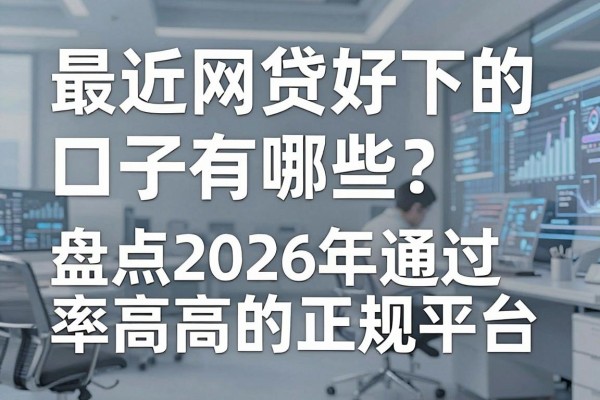 最近网贷好下的口子有哪些？盘点2026年通过率高的正规平台