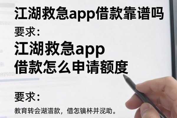 江湖救急app借款靠谱吗，江湖救急app借款怎么申请额度