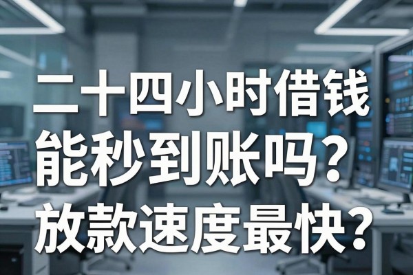 二十四小时借钱能秒到账吗?哪个平台放款速度最快?