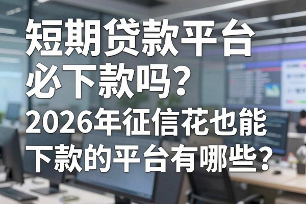 短期贷款平台必下款吗？2026年征信花也能下款的平台有哪些？