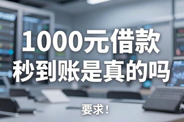 1000元借款秒到账是真的吗，哪个平台可以快速下款