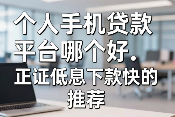 个人手机贷款平台哪个好,正规低息下款快的推荐