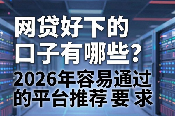 网贷好下的口子有哪些？2026年容易通过的平台推荐