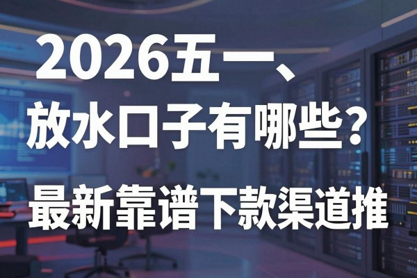 2026五一放水口子有哪些?最新靠谱下款渠道推荐