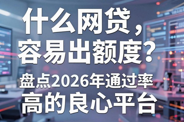 什么网贷容易出额度?盘点2026年通过率高的良心平台
