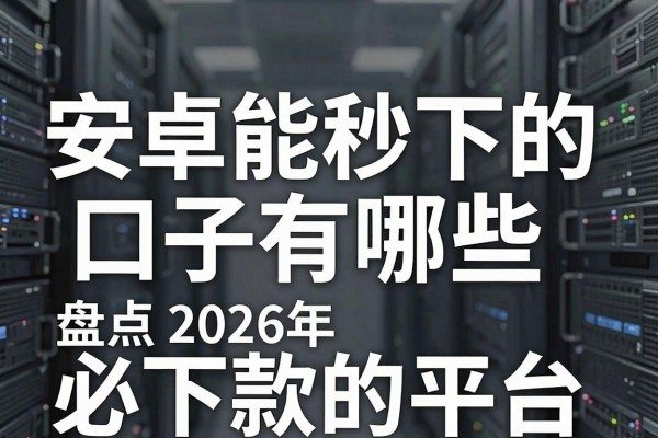 安卓能秒下的口子有哪些,盘点2026年无视黑白必下款的平台