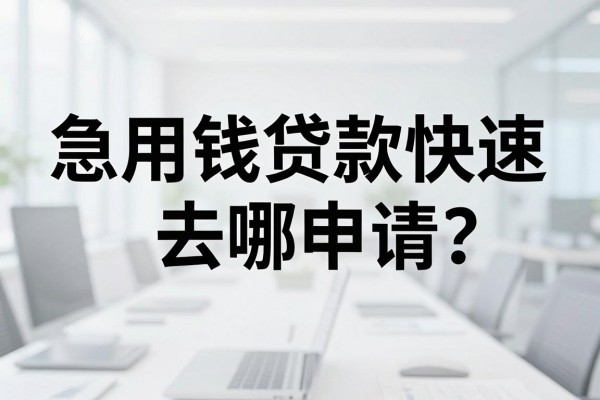 急用钱贷款快速去哪申请?急用钱哪里可以快速贷款秒批的正规平台