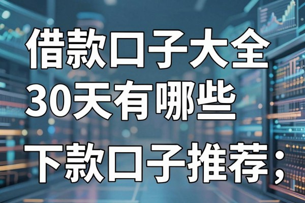 借款口子大全30天有哪些，最新靠谱的下款口子推荐