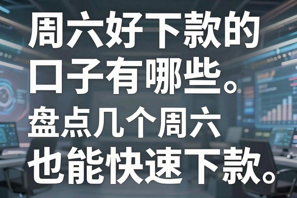 周六好下款的口子有哪些，盘点几个周六也能快速下款的平台