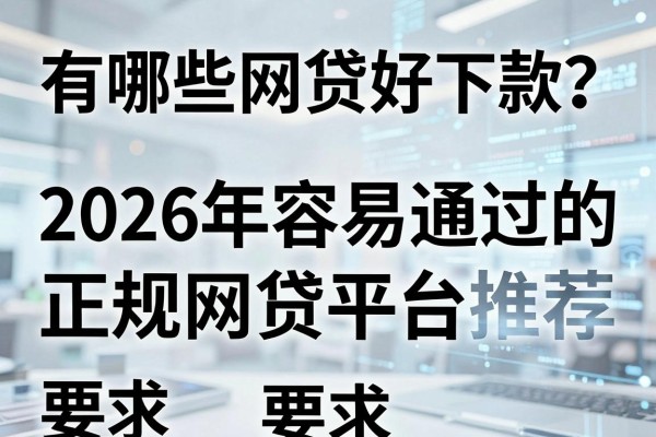 有哪些网贷好下款?2026年容易通过的正规网贷平台推荐