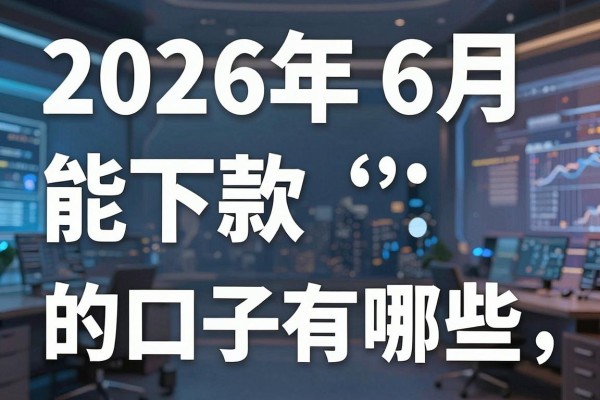 2026年6月能下款的口子有哪些,2026年6月能下款的口子可靠吗