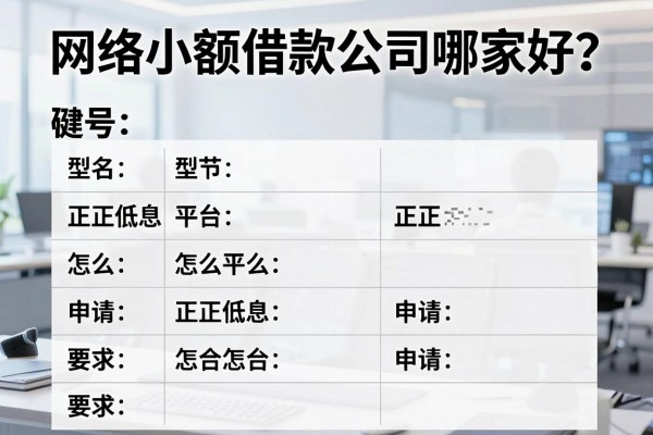 网络小额借款公司哪家好？正规低息平台怎么申请