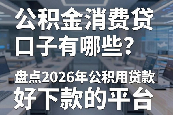 公积金消费贷口子有哪些？盘点2026年公积金信用贷款好下款的平台